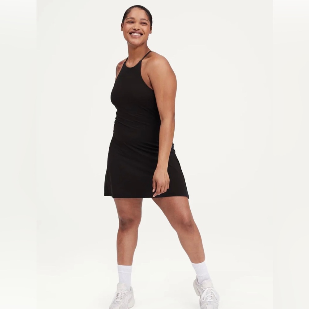 Girlfriend collective Naomi workout dress in grey - Picture 1 of 4